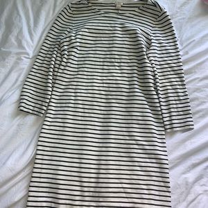 jcrew 3/4 length sleeved tshirt dress
